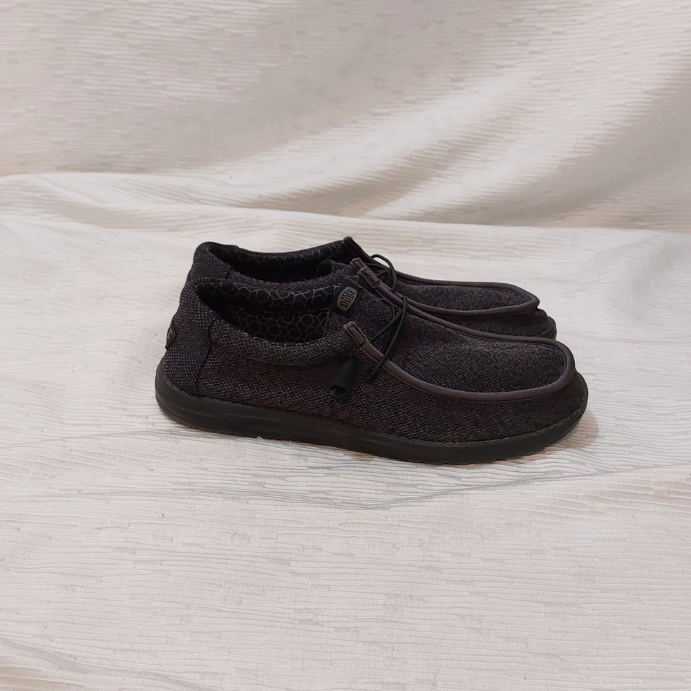 Hey Dude Men's Black Slip-On Casual Loafers - Picture 3 of 7